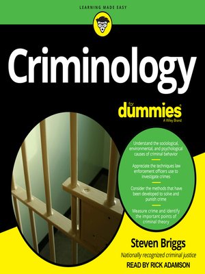 cover image of Criminology for Dummies